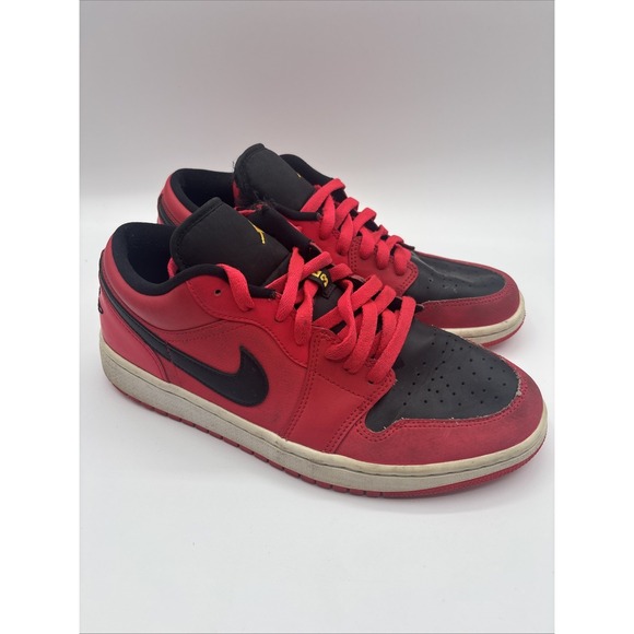 Jordan Shoes - Nike Air Jordan 1 Low DC0774-600 Siren Red Women's Size 10